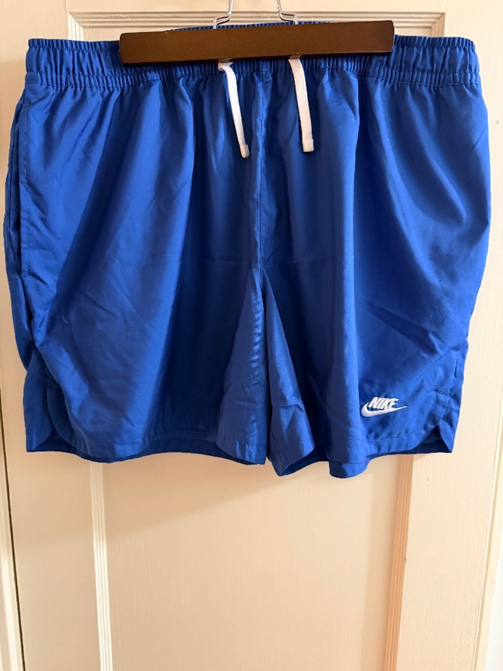 Nike Sportswear Woven Flow Shorts XXL Blue Lined Athletic